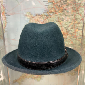 Sea Teal Fur Felt Trilby