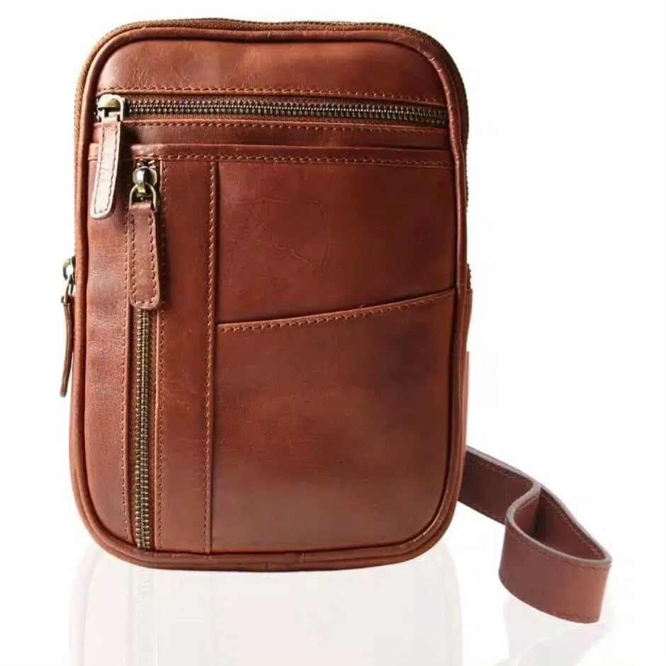 Jefferson Small Leather Crossbody Bag