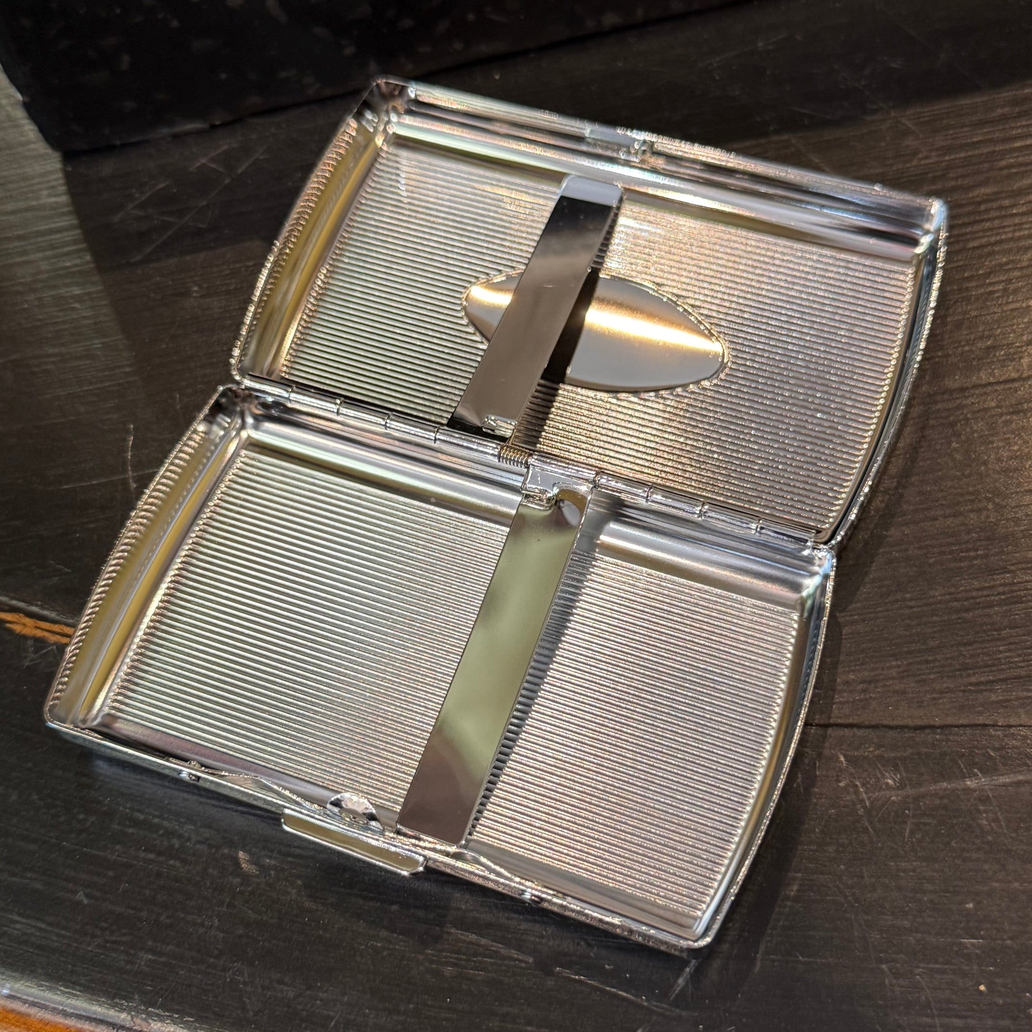 Polished Steel Cigarette Case (Engravable)