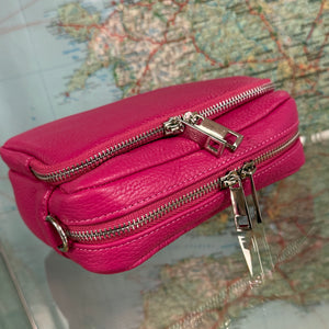 Libby Leather Front Pocket Crossbody Bag