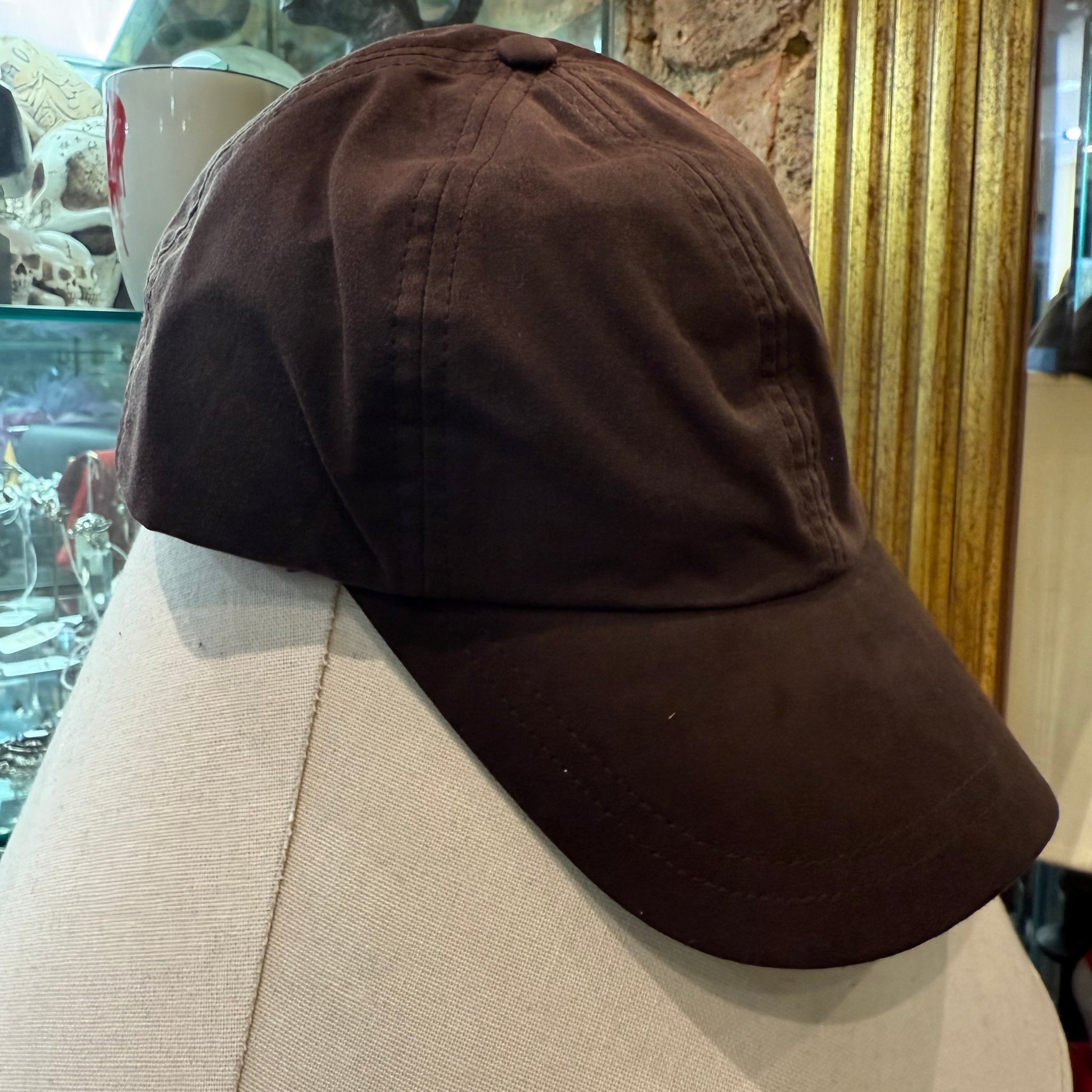 Alcantara Baseball Cap With Suedette Peak