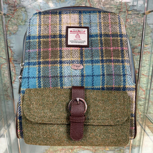 Wool Harris Tweed Naver Backpack Bag
