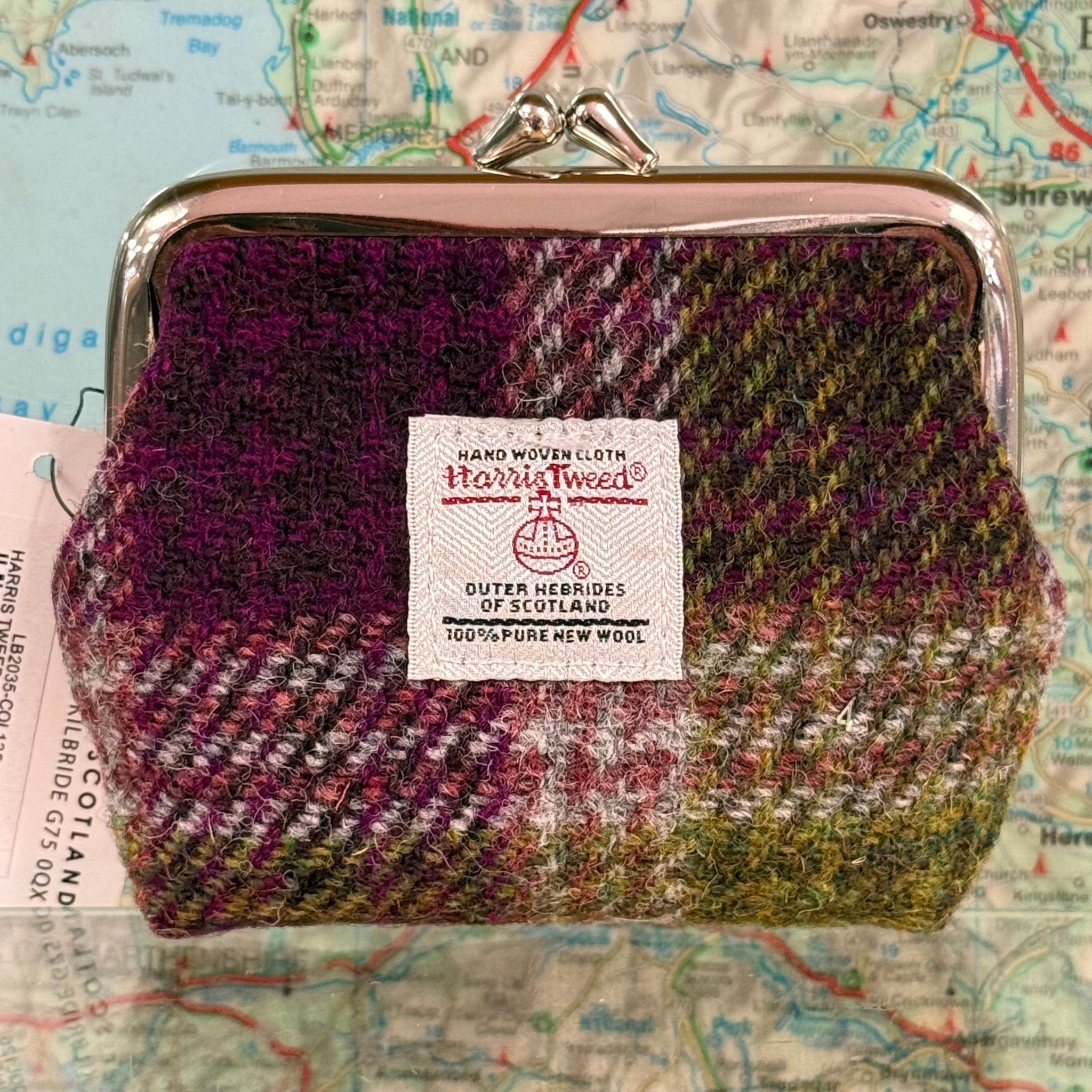 Eigg Harris Tweed Coin Purse