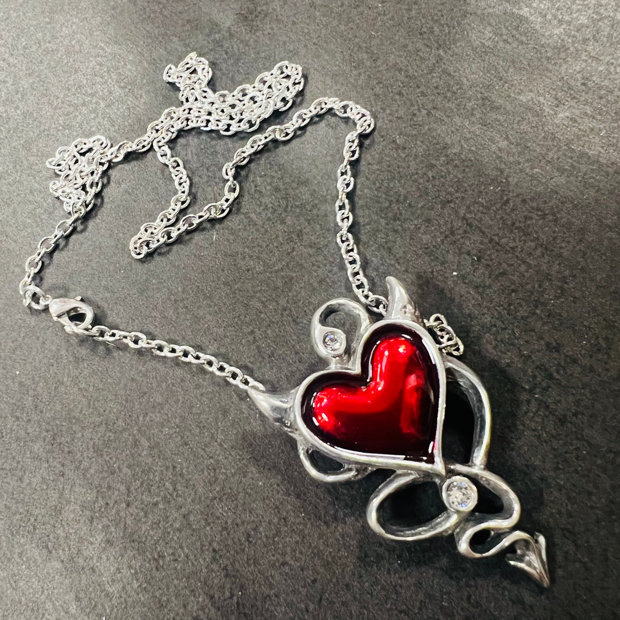 Devil’s Heart Pendant On Chain