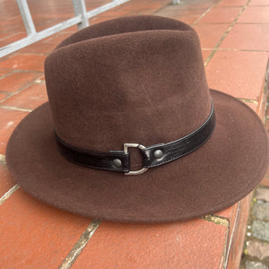 Christie’s Fur Felt Fedora - Chocolate Brown