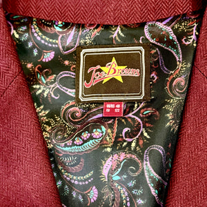 Burgundy Herringbone Waistcoat by Joe Browns (48R)