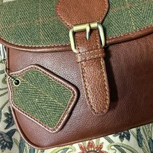 Chloe Leather & Harris Tweed Saddle Bag