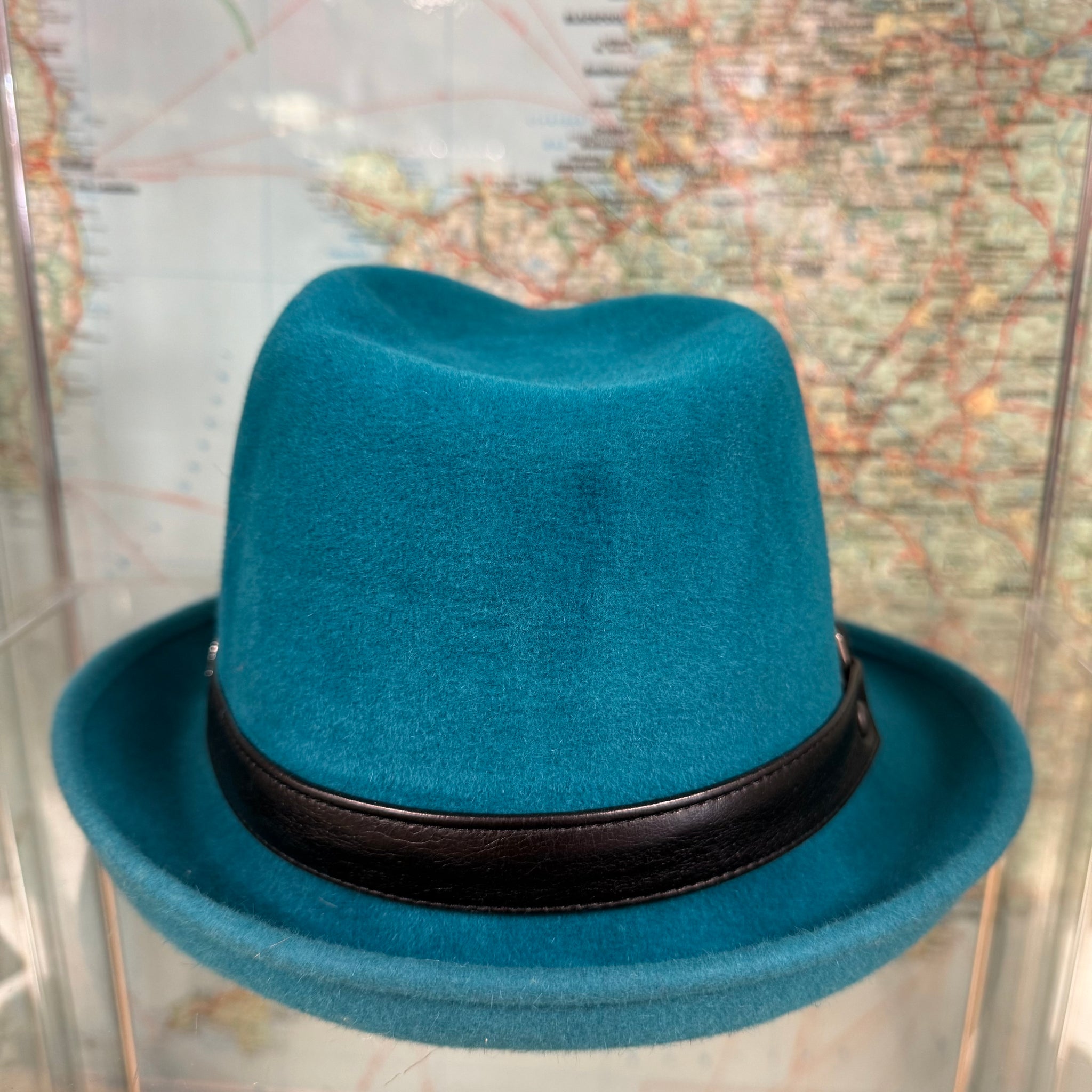 Philip Turquoise Fur Felt Trilby Hat