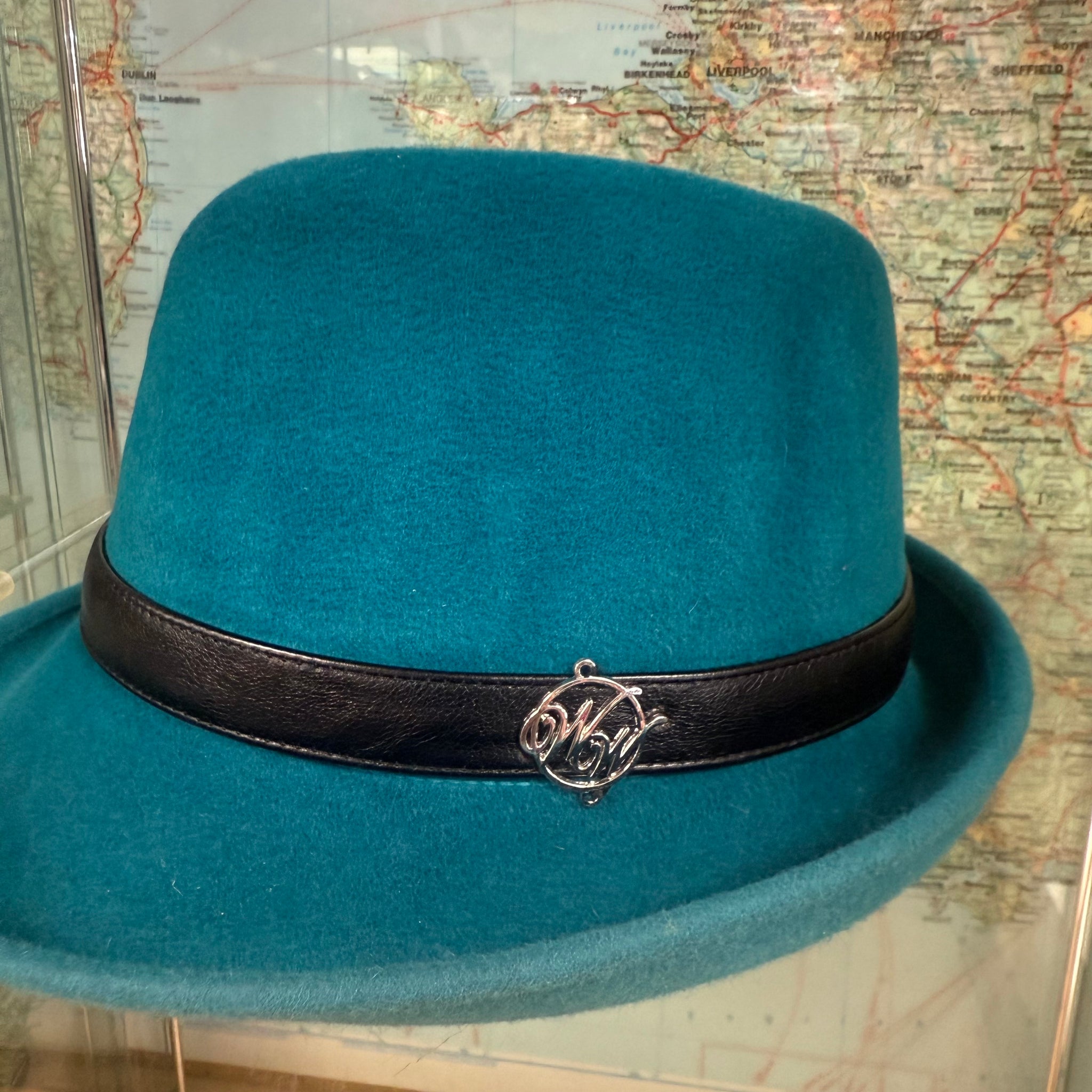 Philip Turquoise Fur Felt Trilby Hat