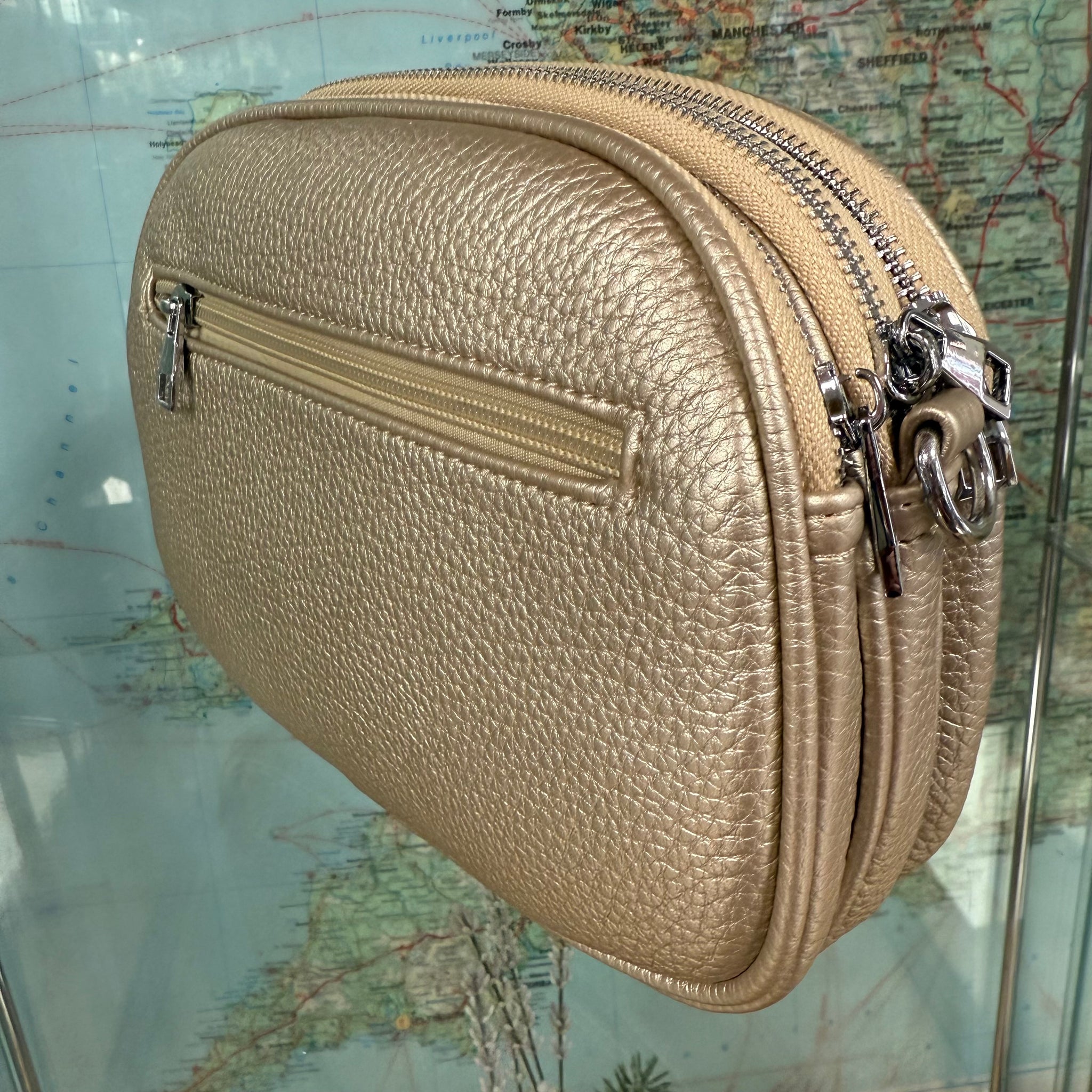 Rubie Three Compartment Crossbody Bag