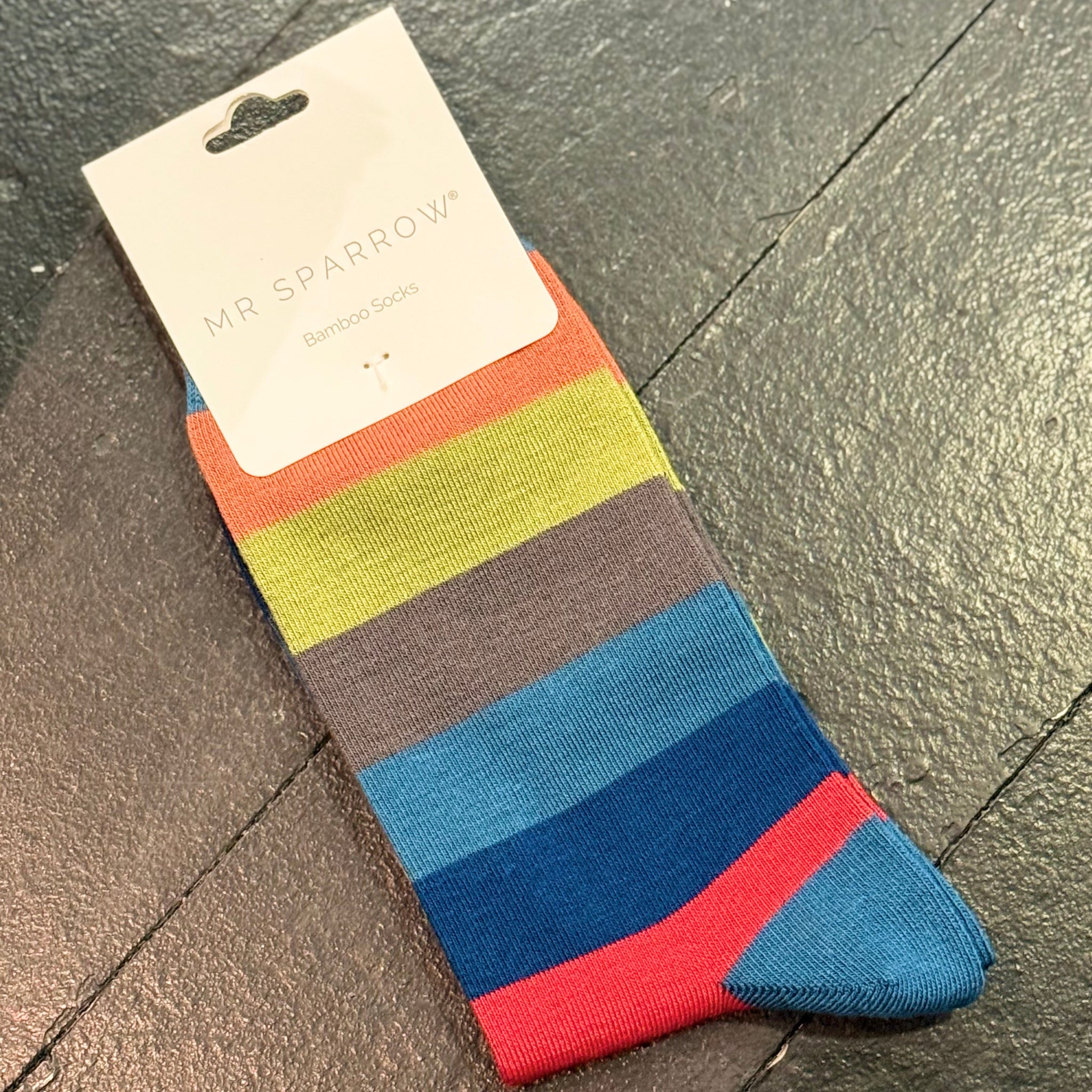 Mr. Sparrow Gents Socks - Wide Stripe