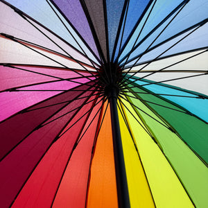 Umbrella - 105cm Dia - Rainbow
