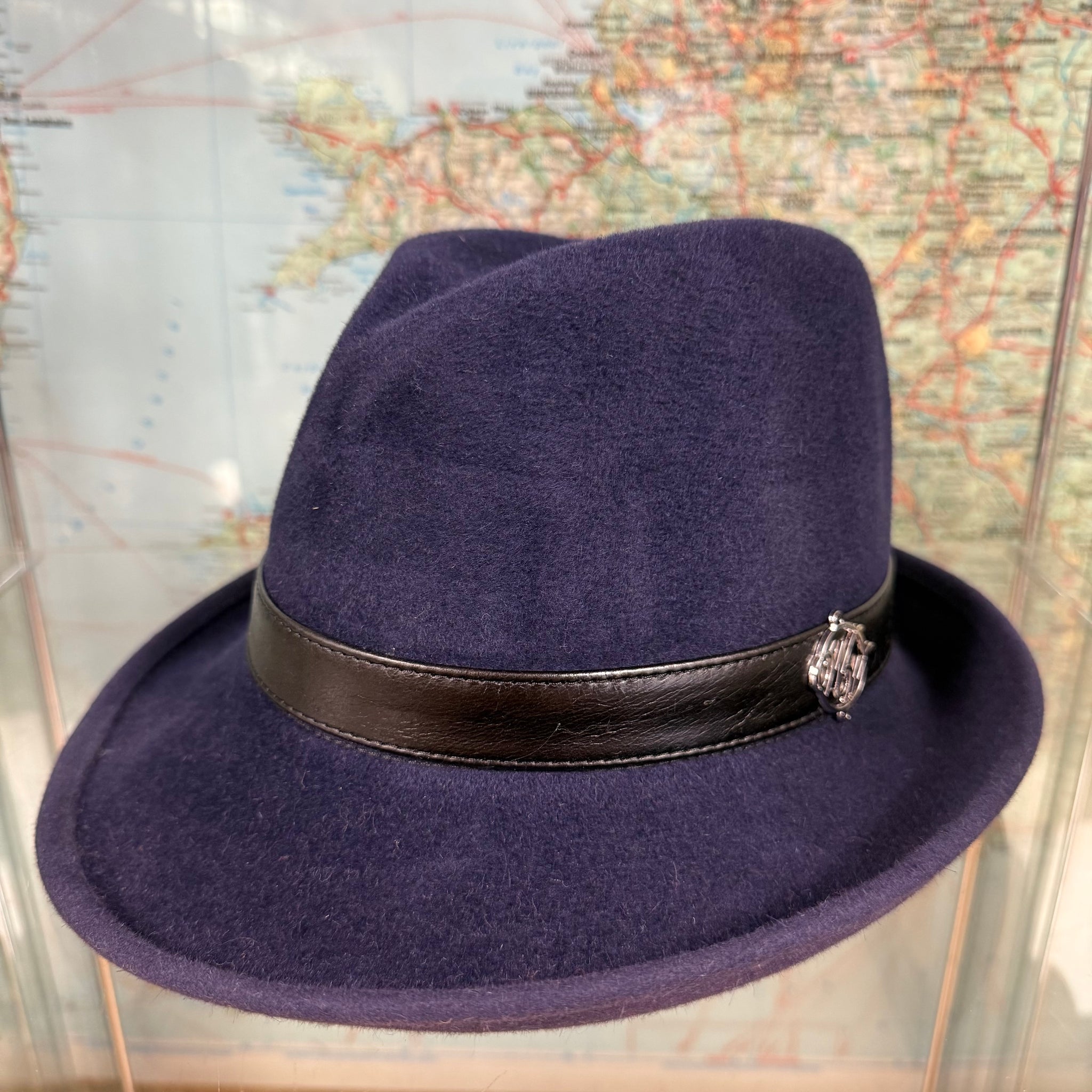 Philip Midnight Blue Fur Felt Trilby