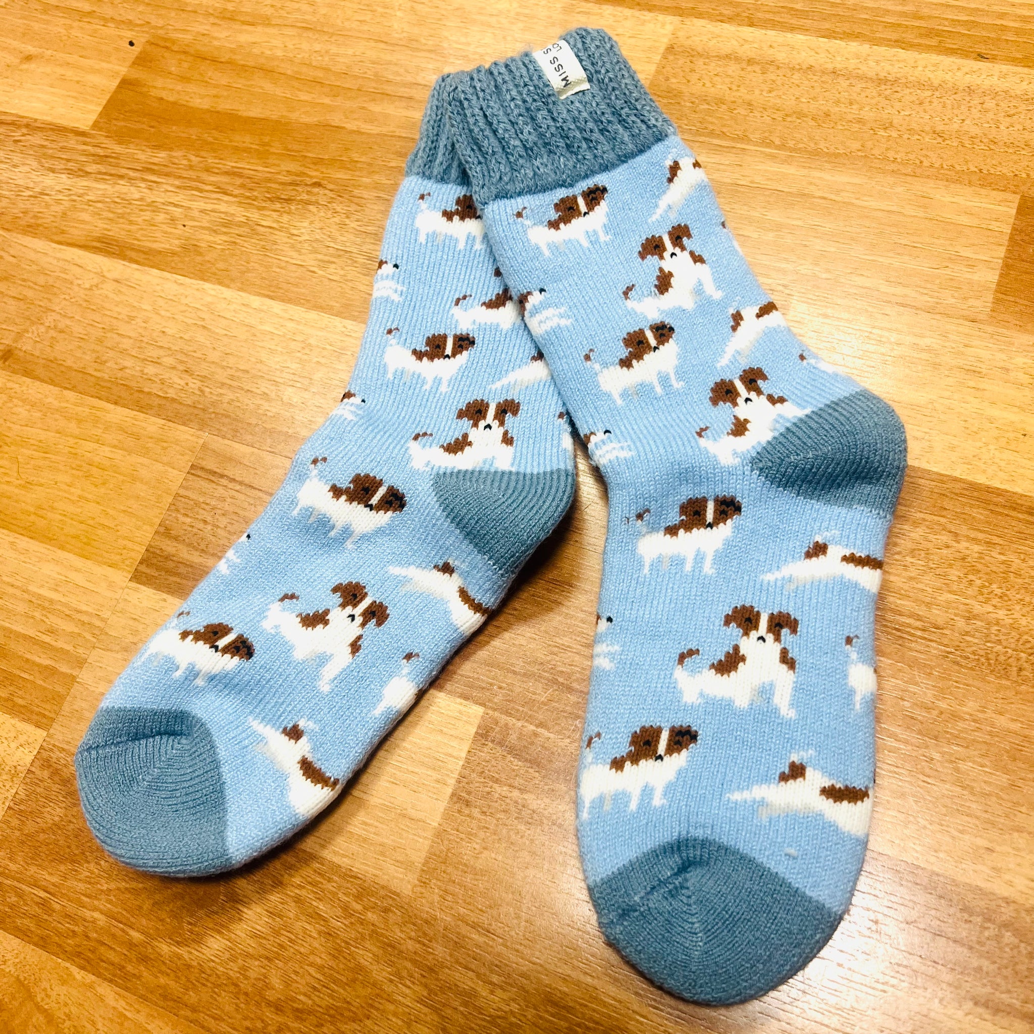 Miss Sparrow Socks - Winter Jack Russells