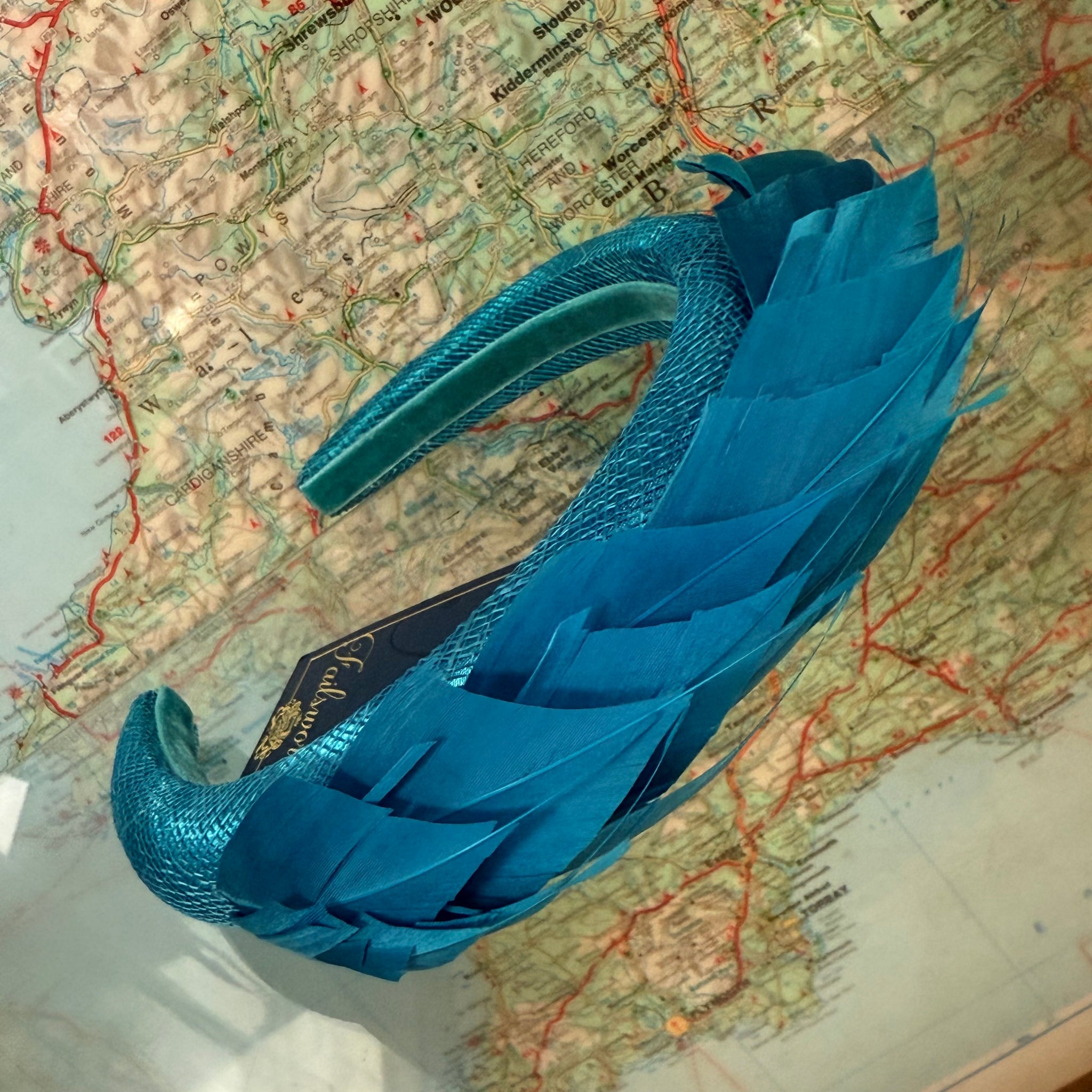 Turquoise Headband Feather Sweep