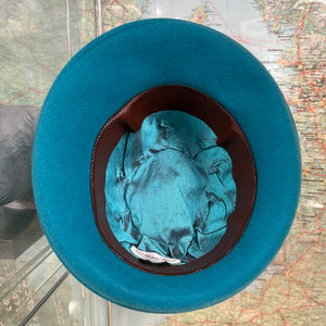 Philip Turquoise Fur Felt Trilby Hat