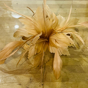 Chrissy Feather and Sinamay Bow Fascinator