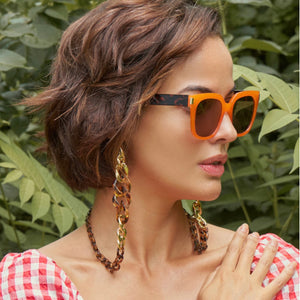 Kiona Ltd Ed.  Mandarin & Tortoiseshell Sunglasses