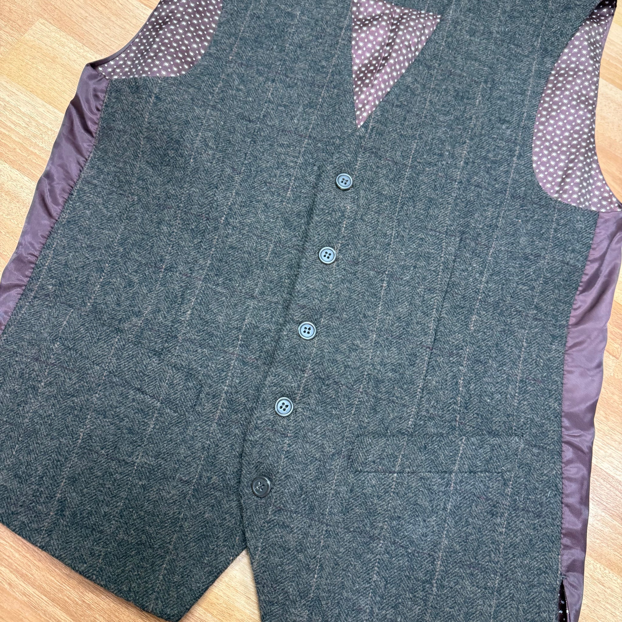 Brown Tweed Waistcoat by Next 38R