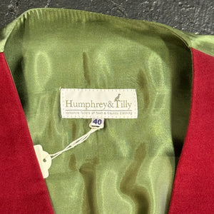 Waistcoat - Burgundy Moleskin (40R)