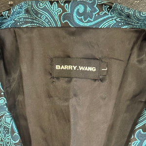 Waistcoat - Turquoise Black  Patterned (L)