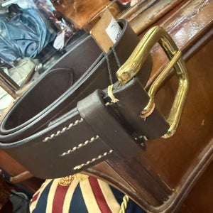 The Jameson Luxury Leather Brass Belt