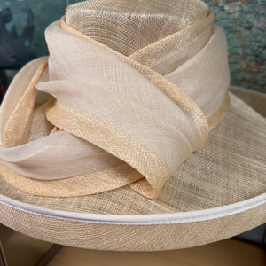 Large Cream Lucinda Sinamay Hat