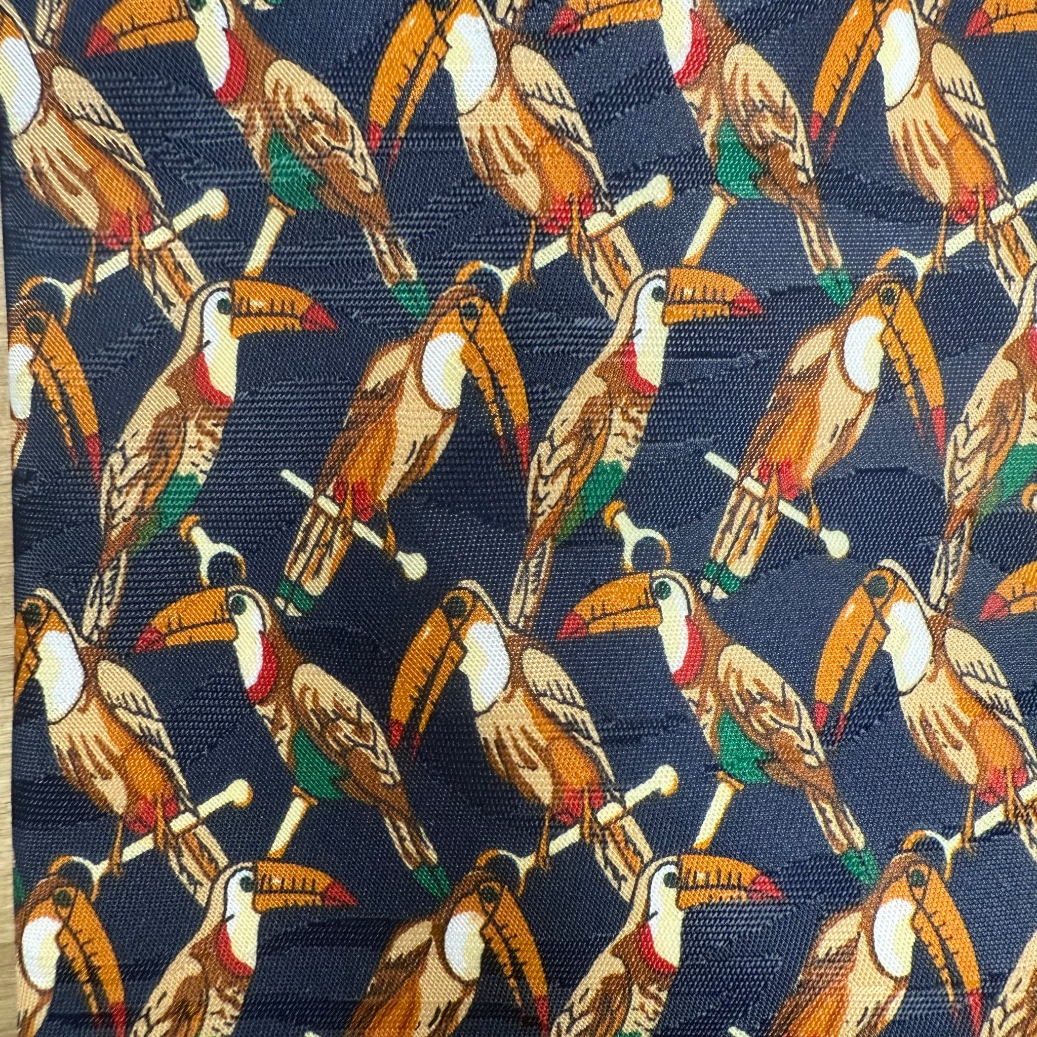 Silk Tie - Toucans by Diamond Silks