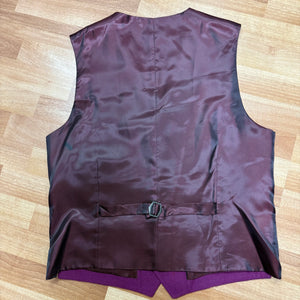 Burgundy Samuel Windsor Waistcoat 40R