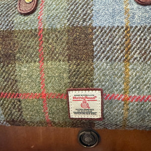 Victoria Leather & Harris Tweed Barrel Bag