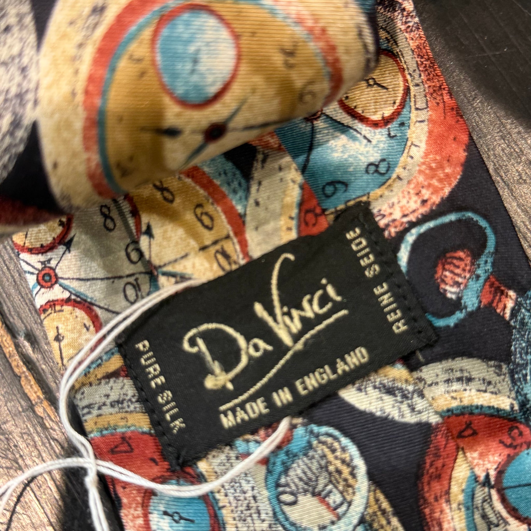 Silk Tie by Da Vinci - Clock Design