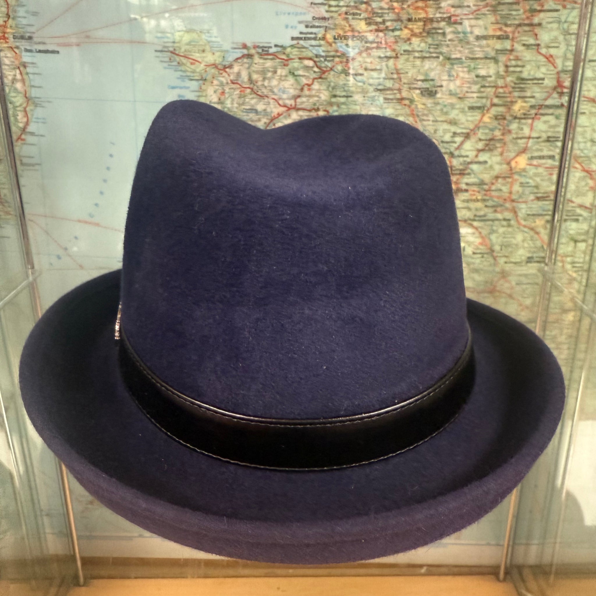 Philip Midnight Blue Fur Felt Trilby