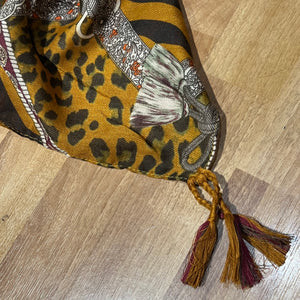 Scarf - Animal Patchwork with Tassels