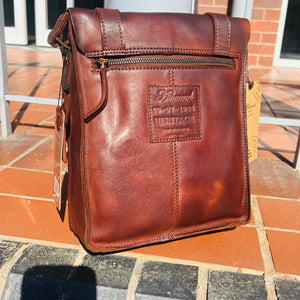 Leather Juno Unisex Crossbody Bag