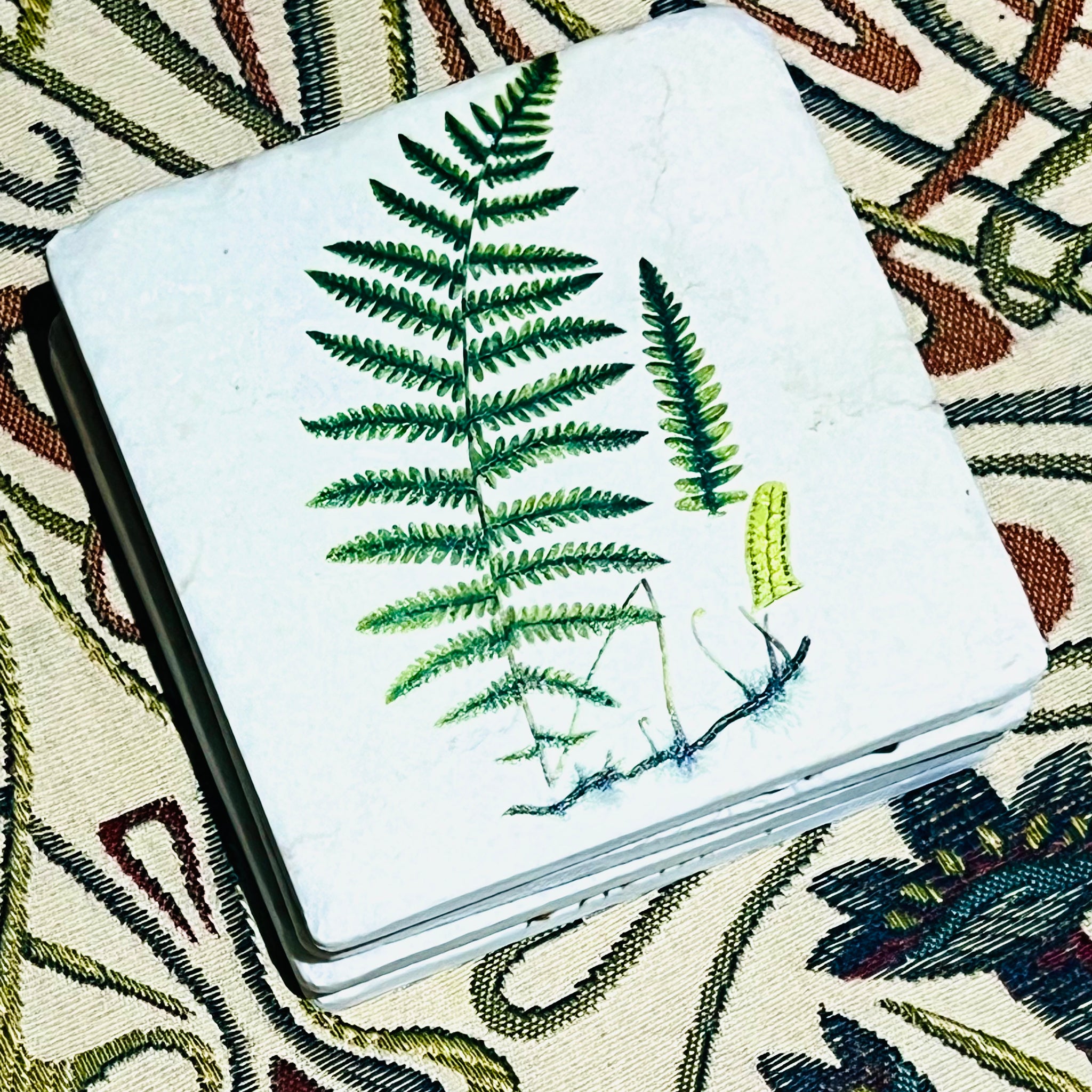 Set of Four Fern Drinks Coasters