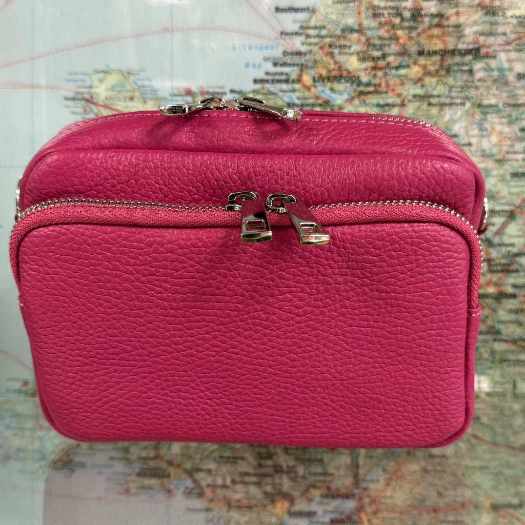 Libby Leather Front Pocket Crossbody Bag