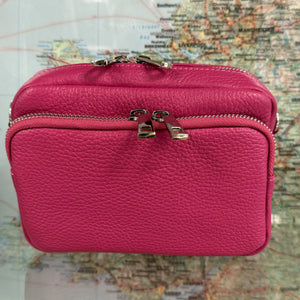 Libby Leather Front Pocket Crossbody Bag