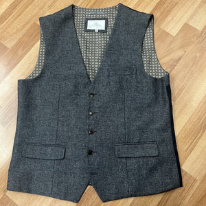 Grey Fleck Wool Mix Waistcoat