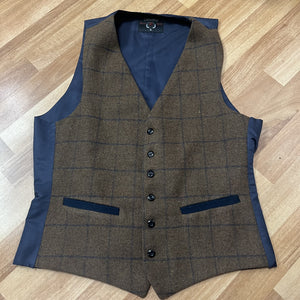 Waistcoat Brown Fleck Windowpane (Small)