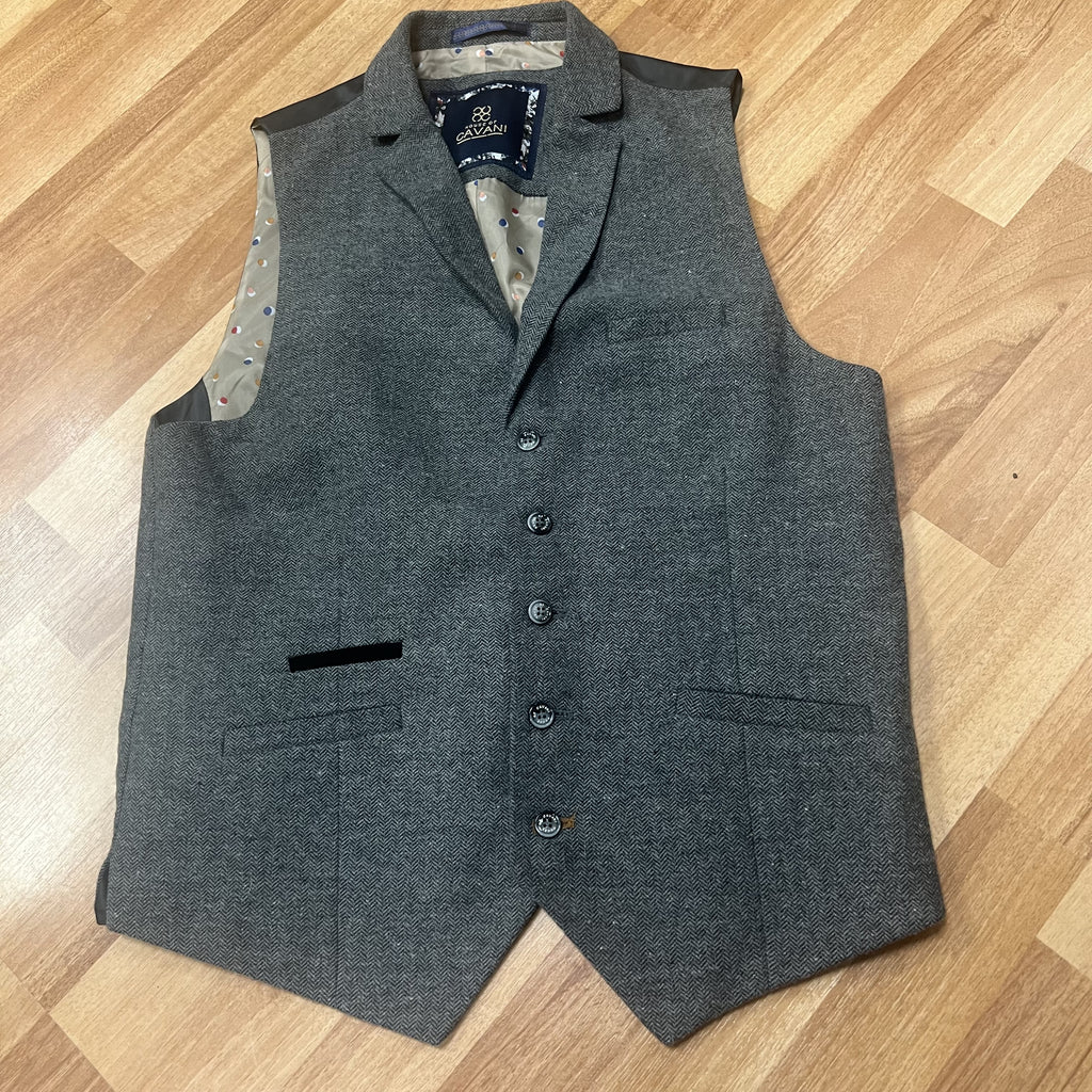 Waistcoat Herringbone Cavani 38R