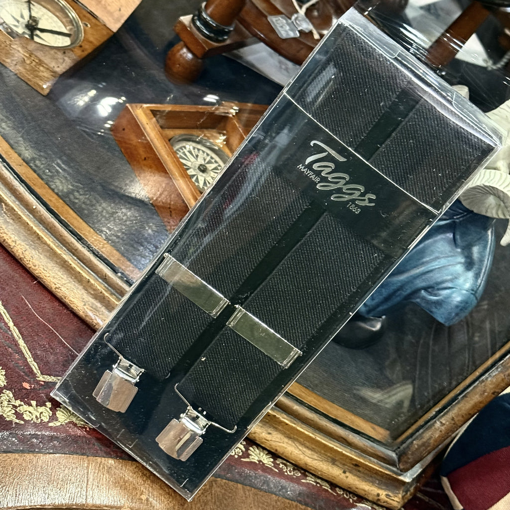 Braces - Night Black With Chrome Clips