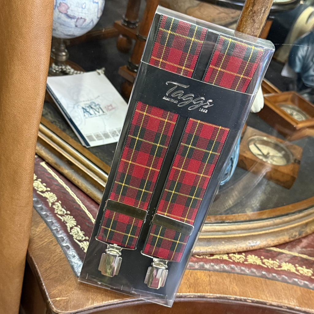 Chrome Braces - Red Tartan