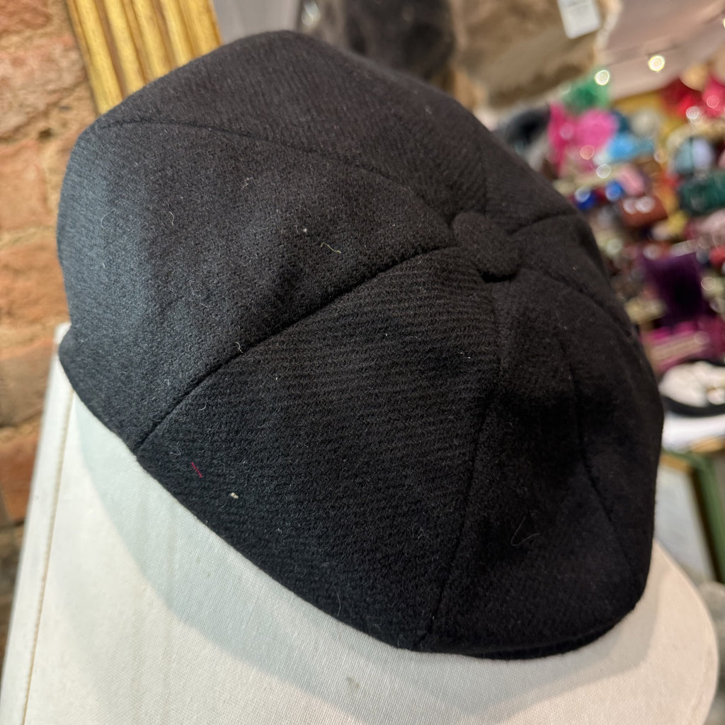Jacob Black Wool Baker Boy Cap