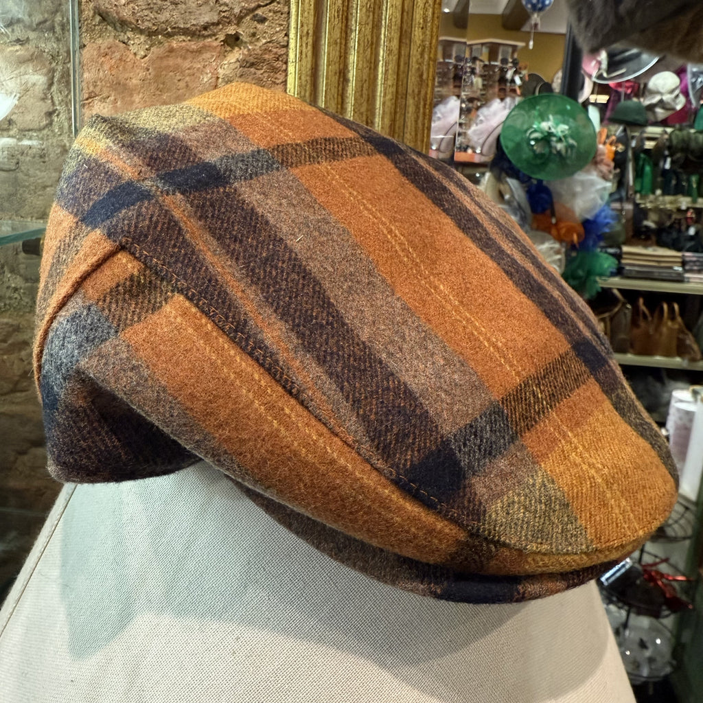 The Roxton Wool Check Flat Cap
