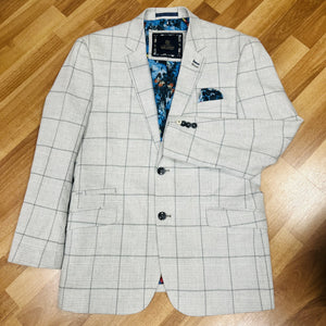 Jacket Cream Grey Check 40R