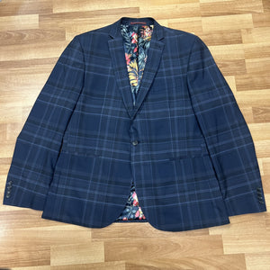 Navy Check Jacket (46R)