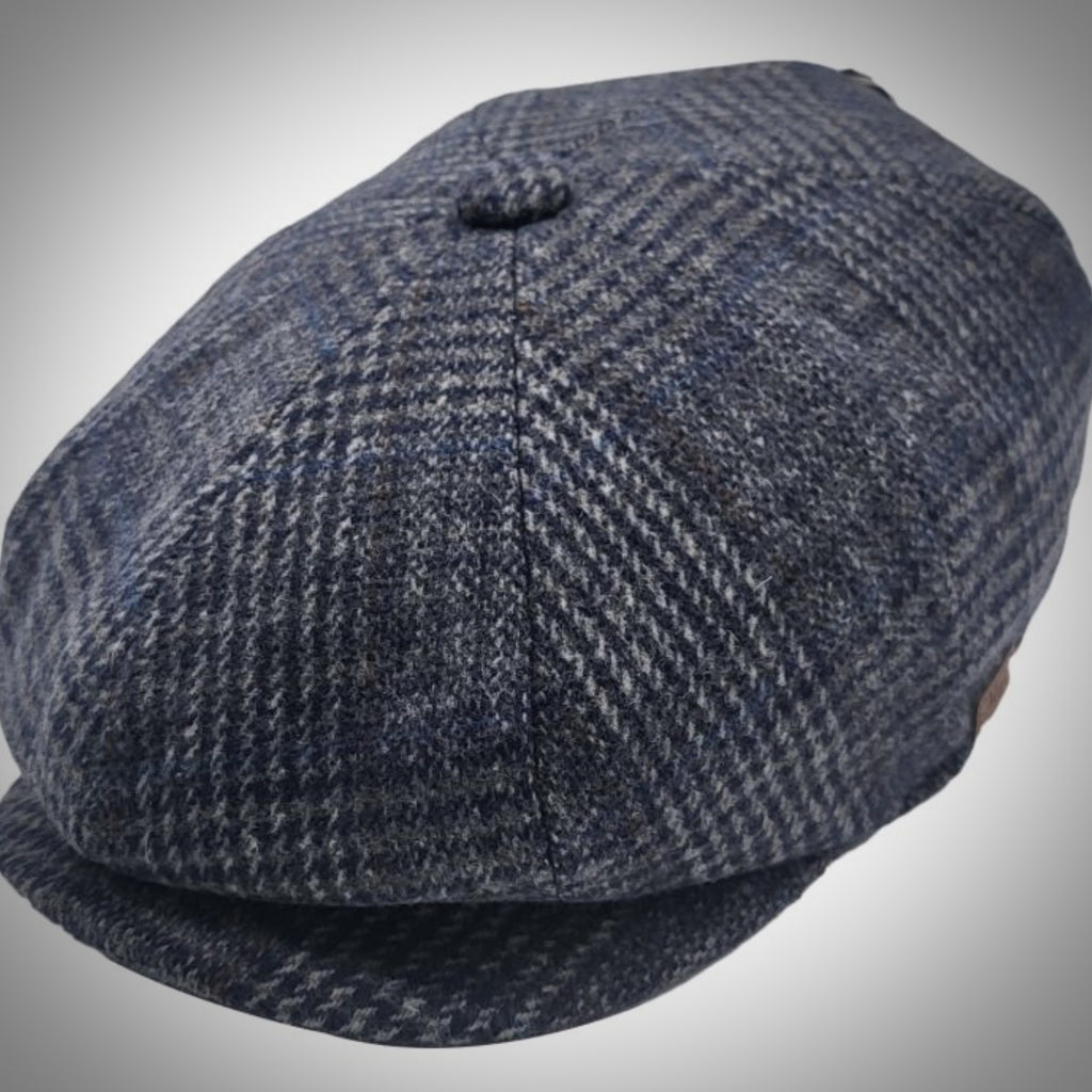 Charlie Check Wool Baker Boy Cap