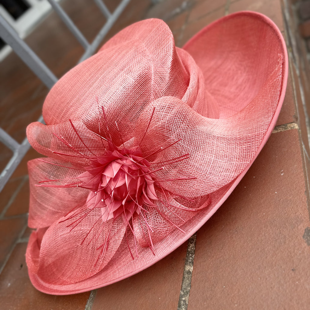 Laura McClelland Coral Occasion Hat