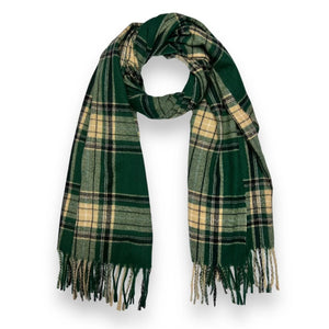 Jamie Classic Scottish Print Scarf With Fringe