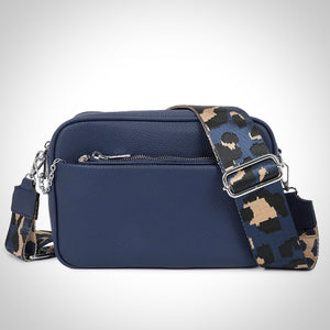 Abigail Double Zip Camera Bag With Wide Strap